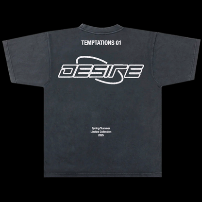 TEMPTATIONS 01 TEE (GREY/WHITE)